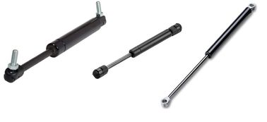 Black ,  Steel Compression Gas Springs   For Clamshell Fast-food Cabinet