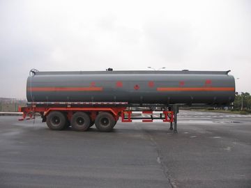 43cbm Liquid Tank Truck Semi-Trailer Anti Seismic For Chemical Industries