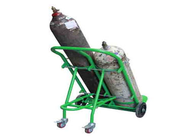 Fold Down Single Double Gas Cylinder Hand Truck Trolley With Restraining Strap